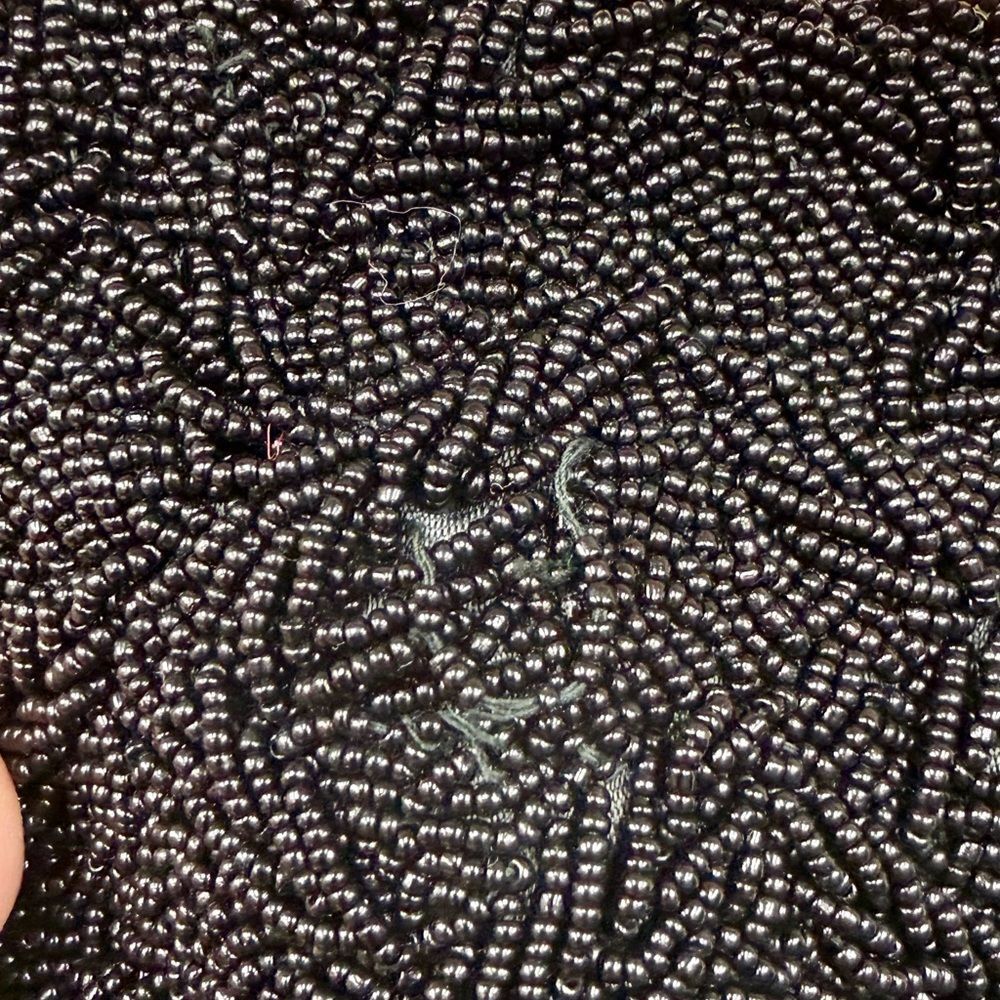 Antique Elegant Du-Val Black Beaded Evening Bag - Picture 4 of 8
